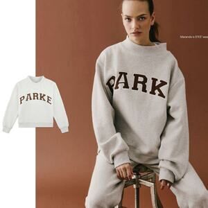 Parke Texas Varsity Mockneck Brown and Grey Size L/XL